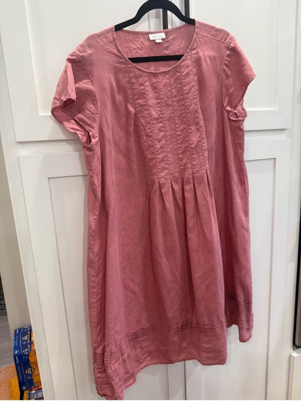 Pink Pintuck Linen dress!